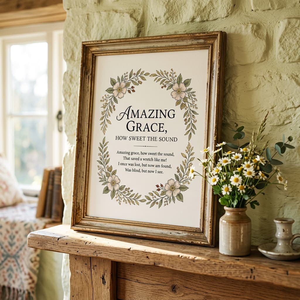 Preview of Amazing Grace Printable Set